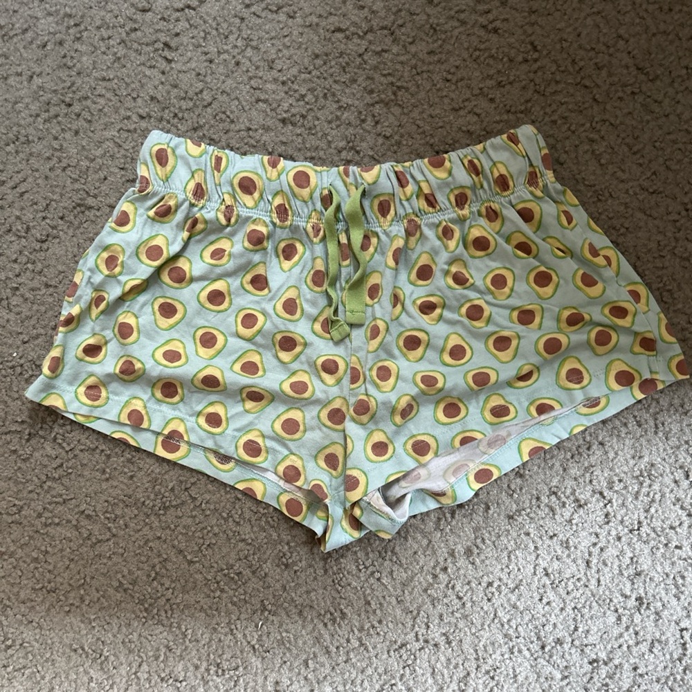 Forever 21 Avocado Print Kids Pajama Bottoms - Green and Brown